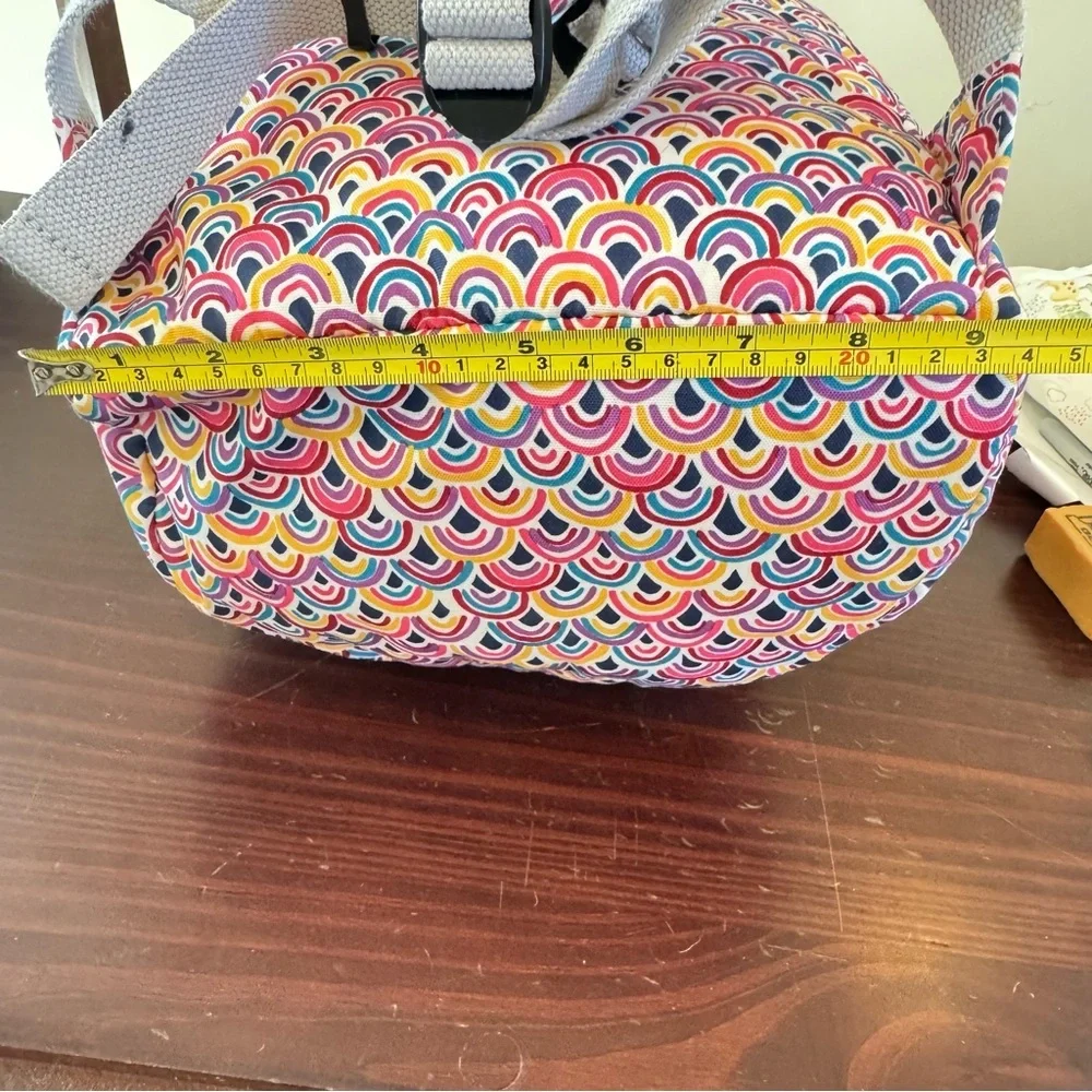 Kipling, Challenger, pink rainbow live light, Peacock, prism, fabric backpack